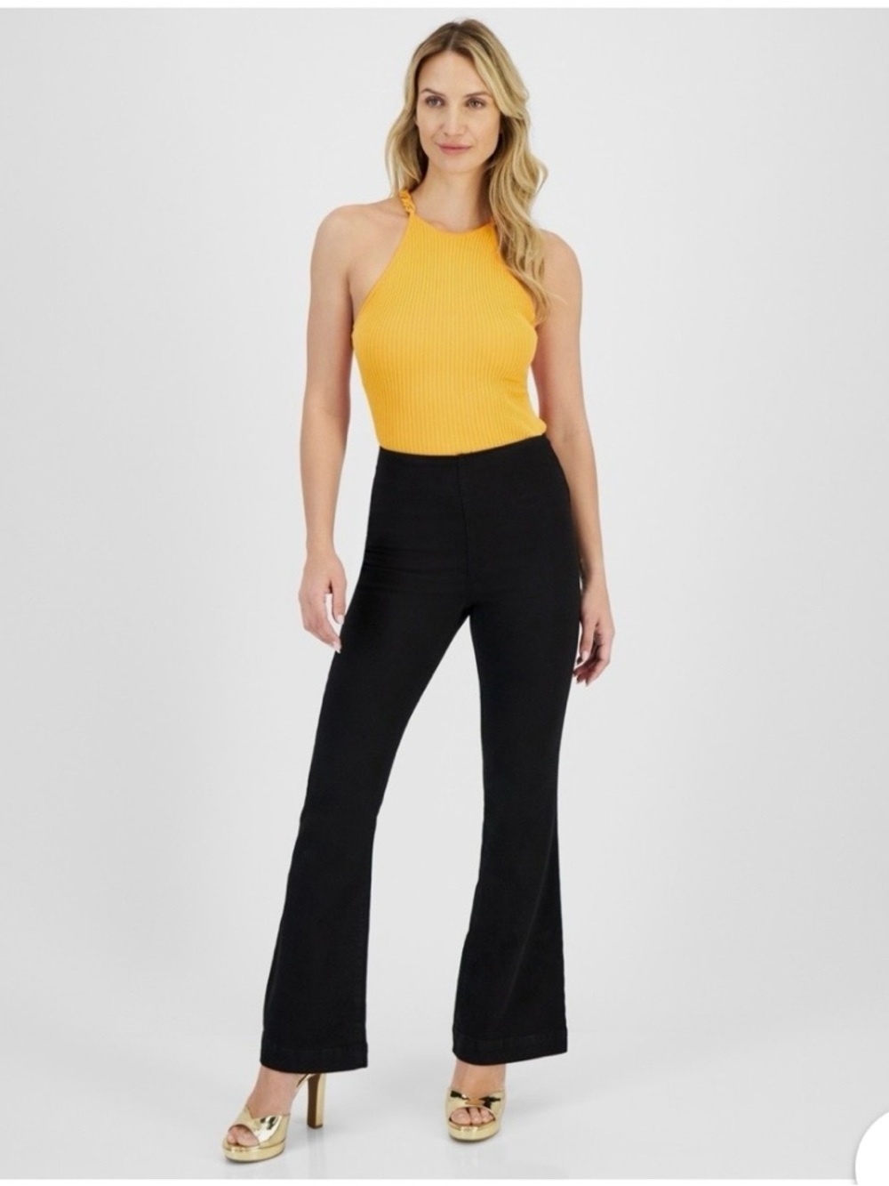 INC International Concepts Black Pull-On Pants